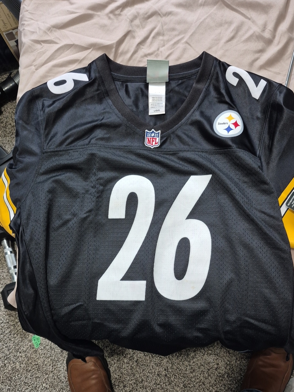Pittsburgh Steelers #26 Women’s Black NFL Jersey